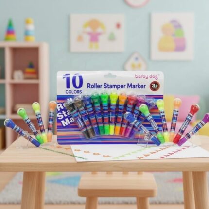 Roller Stamper Marker Set Of 10 Color