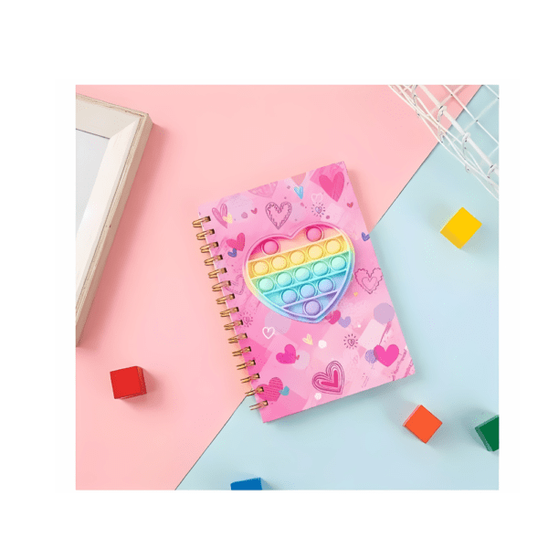 Kids Diary With Heart Pop It