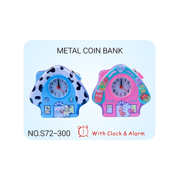 Money Bank For Kids Clock & Alarm