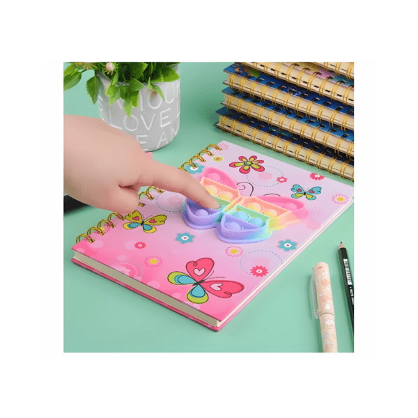 Kids Diary With Heart Pop It