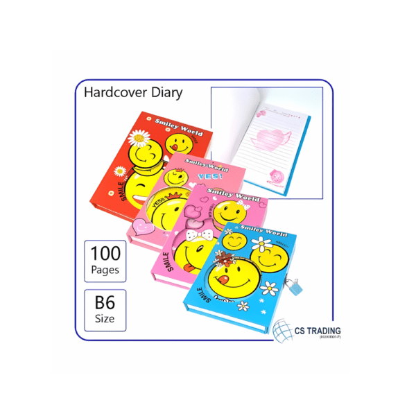 Kids Diary Smiley, Teddy Bear Design (Big)