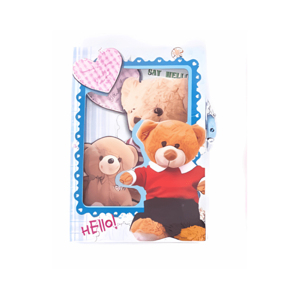 Kids Diary Smiley, Teddy Bear Design (Big)