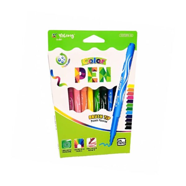 Brush Tip Color Pen Set Of 12