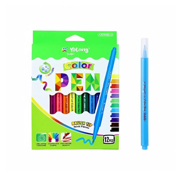 Brush Tip Color Pen Set Of 12