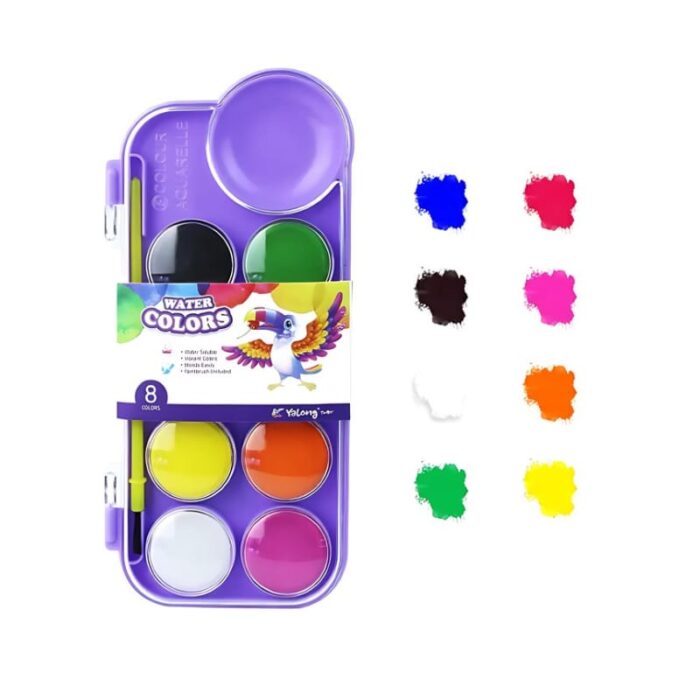 Water Color In Acrylic Box No. 83092-8 (8 Colors) - Image 2