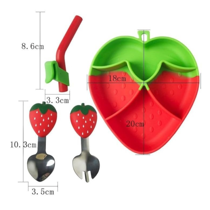 Lunch Box Strawberry Shape 61-10 - Image 3