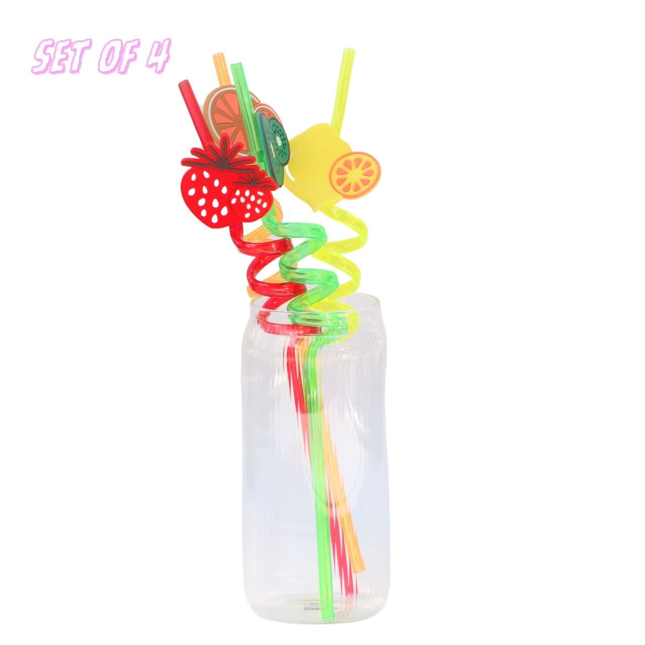 4pcs 40 4 Kids Fancy Straw (Set of 4) - Image 1