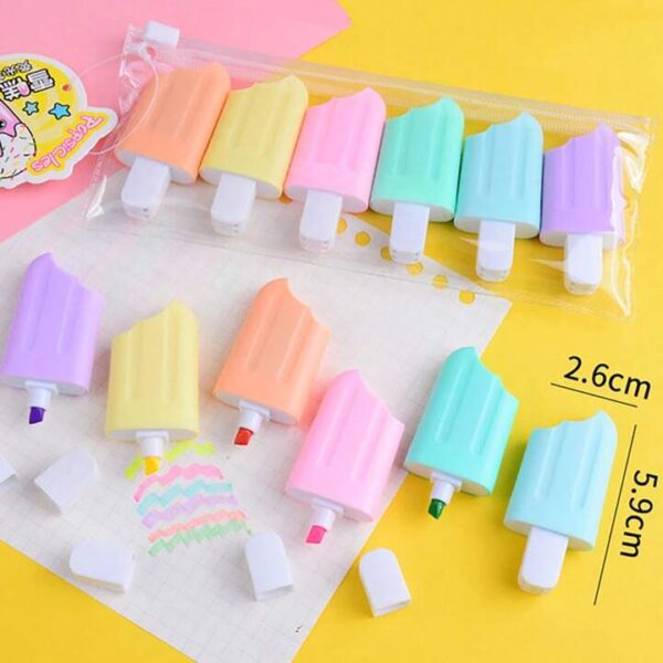 Fancy Highlighter Ice Cream Shape