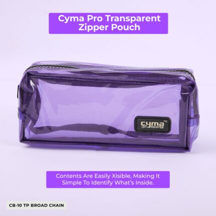 Cyma pro pencil pouch broad chain transparent (CB-10)