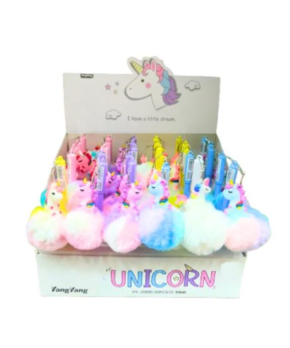 Little Unicorn Pom Pom Gel Pen No. 2005 (Set of 30)