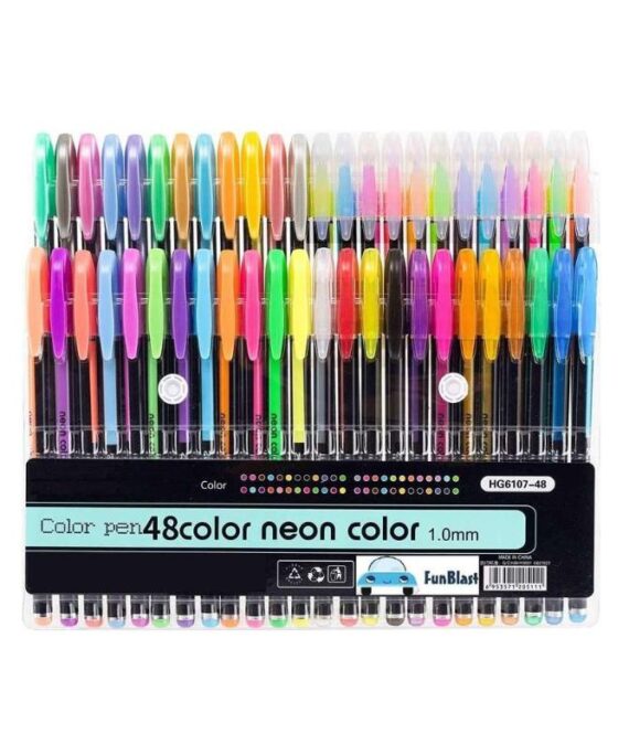 Color Pens Neon Color No. 6107-48 (Set Of 48)