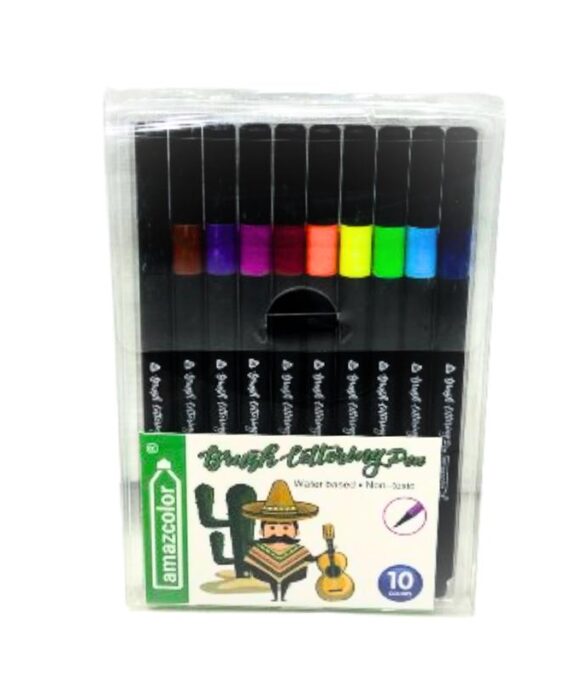Brush Calligraphy Pen No. 80736 (Set of 10)