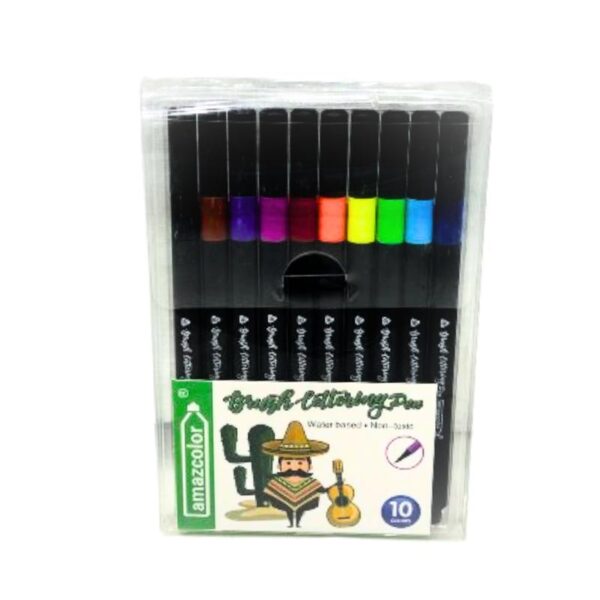 Brush Calligraphy Pen No. 80736 (Set of 10)