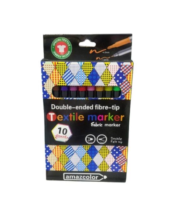 Double-Tip Textile Markers (Set of 10)