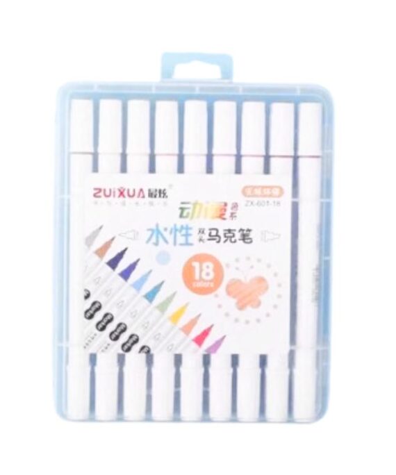 Dual Tip Watercolor Marker No. 601-18 (Set of 18)