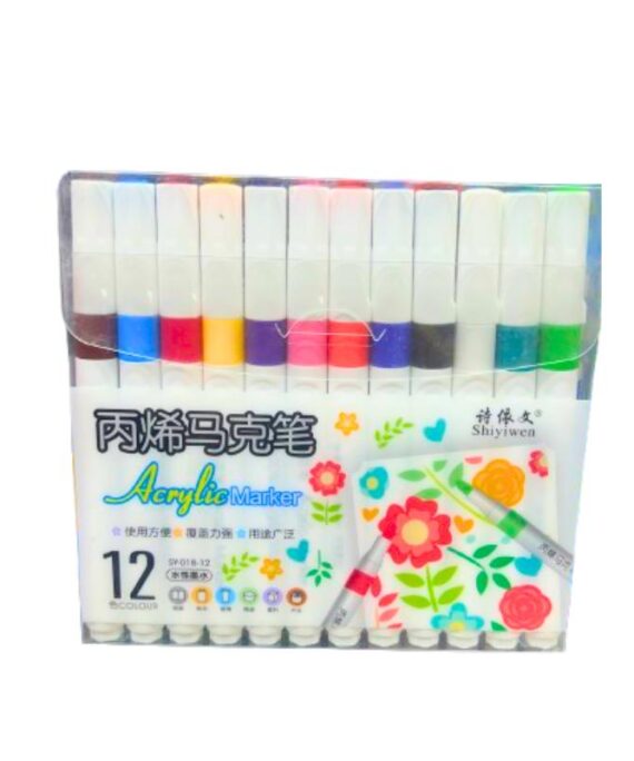Acrylic Marker No. 018-12 (Set of 12)