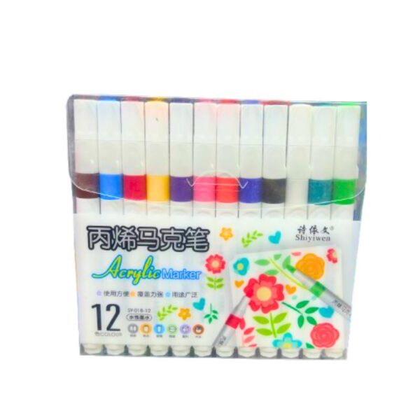 Acrylic Marker No. 018-12 (Set of 12)