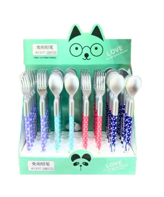 Little Fork & Spoon Pencil No. 1317 (Set of 48)