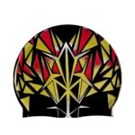 Spider Print Silicone Swimming Cap
