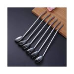6 Pcs Stainless Steel Spoon Straw No. KK-V-15-5