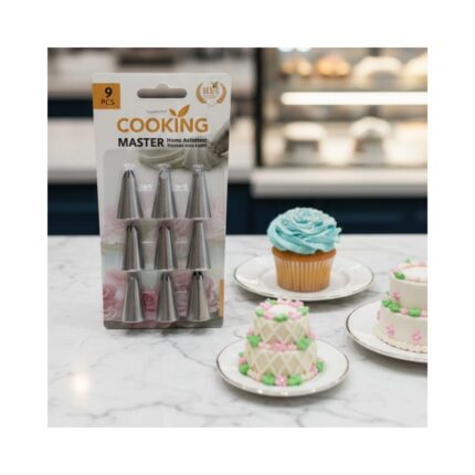 Cake Decorating Nozzle ( 9 Pcs )