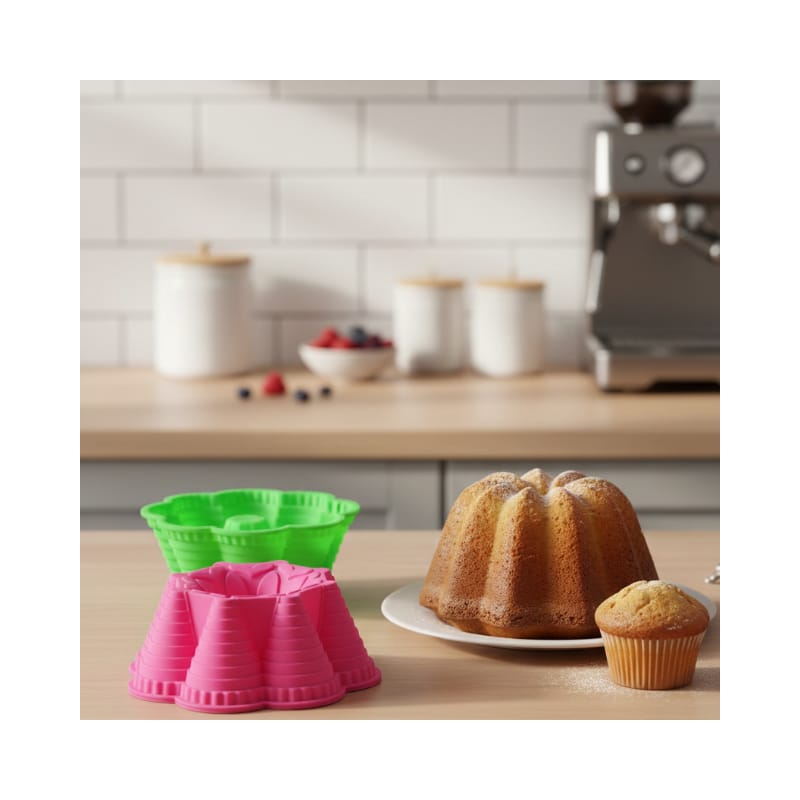 Flower Shape Silicone Cake Mold - Image 1