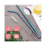 2 Pcs Stainless Steel Straw KK-V-15-6