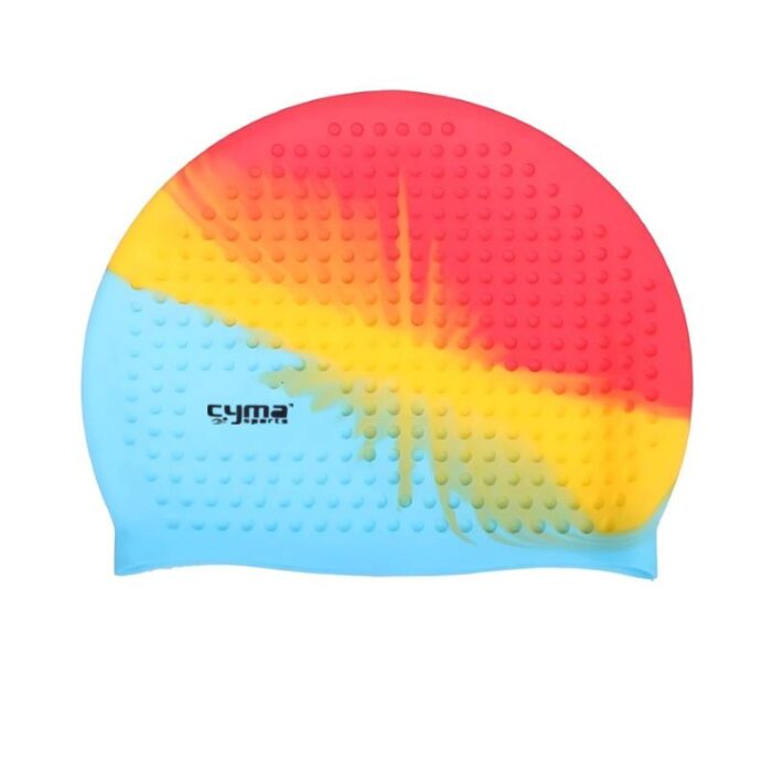 Cyma Multicolored Bubble Swimming Cap - Image 4