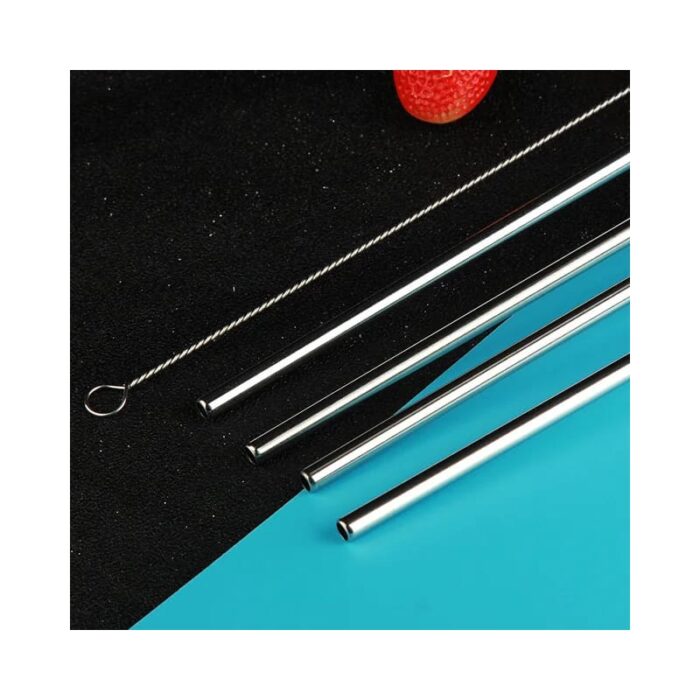 4 Pcs Stainless Steel Straw KK-V-15-2 - Image 2