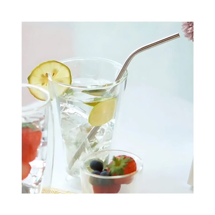 2 Pcs Stainless Steel Straw KK-V-15-1 - Image 2