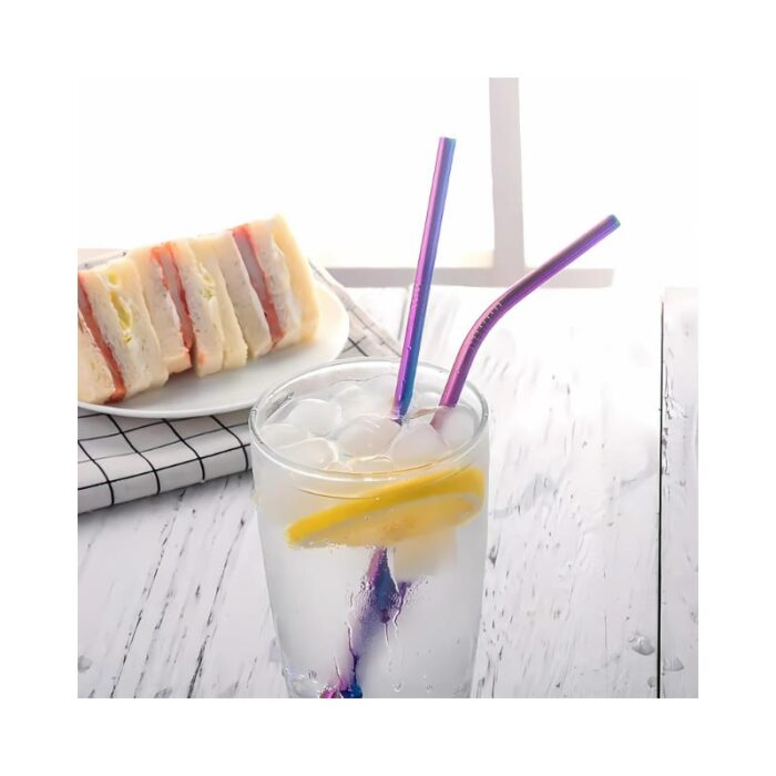 2 Pcs Stainless Steel Straw KK-V-15-6 - Image 2