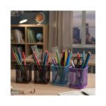 Square Colored Metal Pen Stand