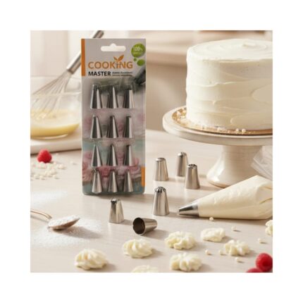 Stainless Steel Piping Nozzle Set ( 12 Pcs )