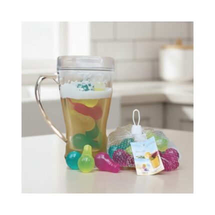 Reusable Bulb Shape Water-Filled Silicone Ice Cubes 12-Pcs