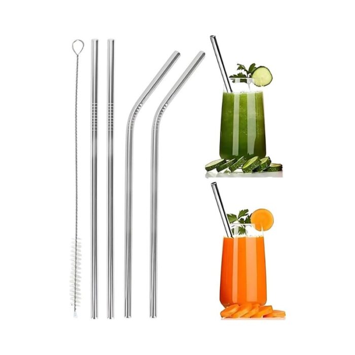 4 Pcs Stainless Steel Straw KK-V-15-2 - Image 4