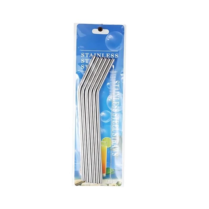6 Pcs Stainless Steel Straw KK-V-15-4 - Image 4