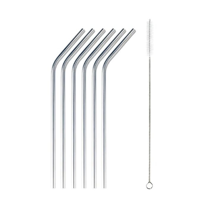 6 Pcs Stainless Steel Straw KK-V-15-4 - Image 5