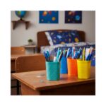 Square Net Plastic Pen Stand