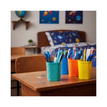 Square Net Plastic Pen Stand