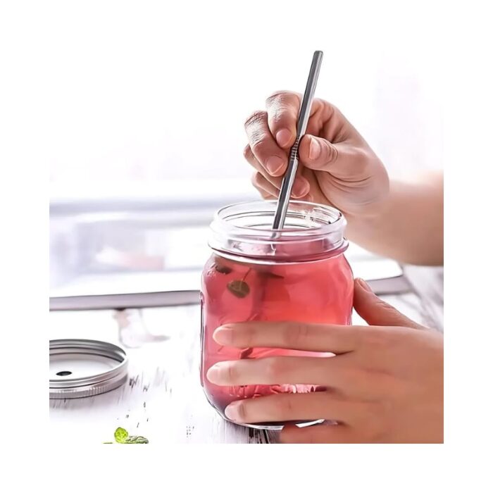 6 Pcs Stainless Steel Straw KK-V-15-3 - Image 2