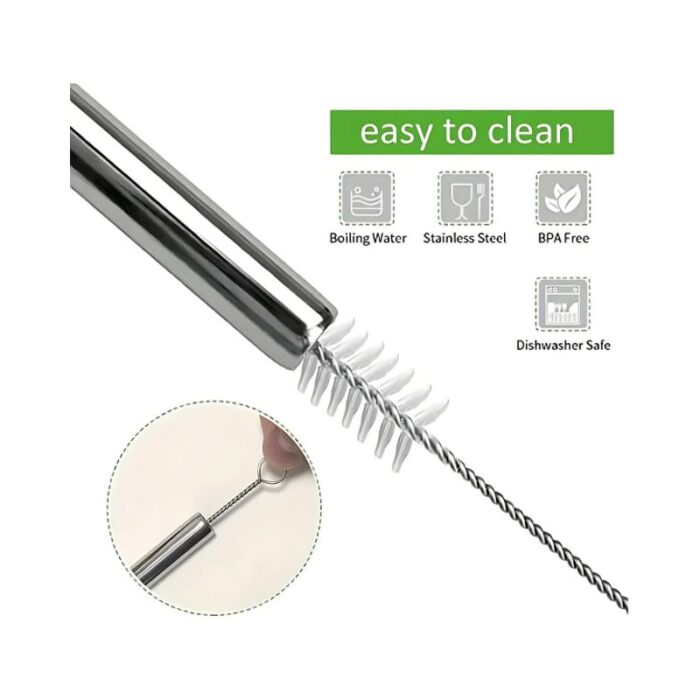 6 Pcs Stainless Steel Straw KK-V-15-3 - Image 4