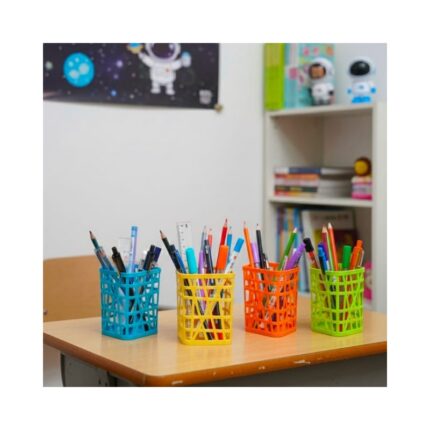 Square Cross Net Plastic Pen Stand