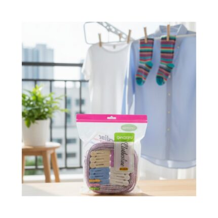 12 Cloth Clips + 1 Cloth Line