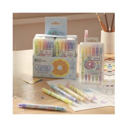 Duo Tip Highlighter No. 952 ( 12 Pcs Box/ 12 Color/ 6 Highlighter )