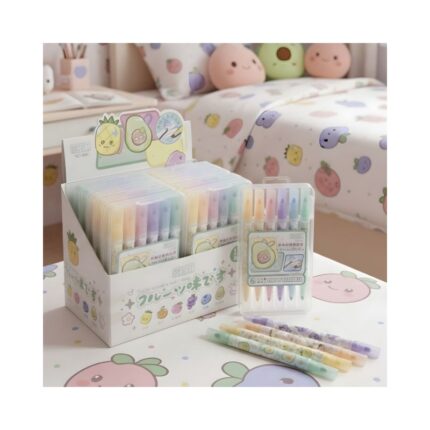 Highlighter+Erasable Tip No. 2018 ( 12 Pcs Box/ 6 Color/ 6 Highlighter )