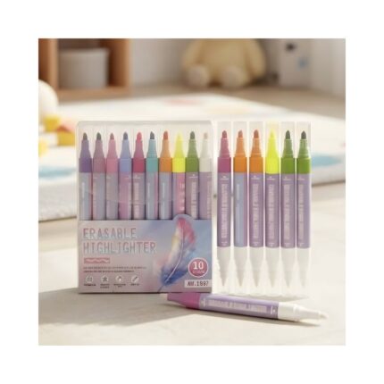 Highlighter+Erasable Tip No. 1990 ( 10 Color/ 10 Highlighter Pen )