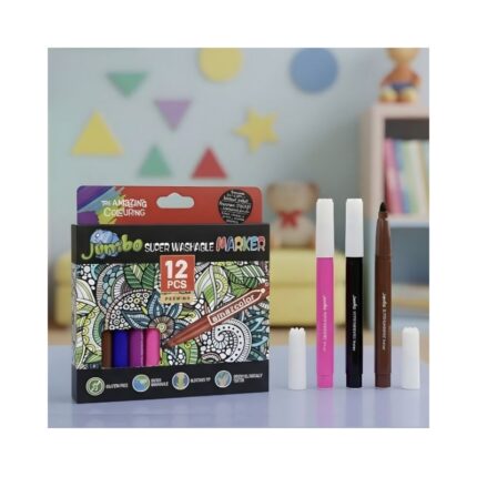 Single Tip Washable Marker No. 80734 ( 12 Pcs )