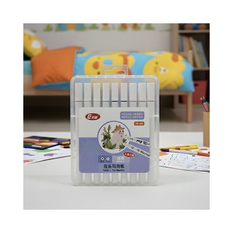 2 Double Tip Marker No. 511 ( 18 Pcs ) - Image 1