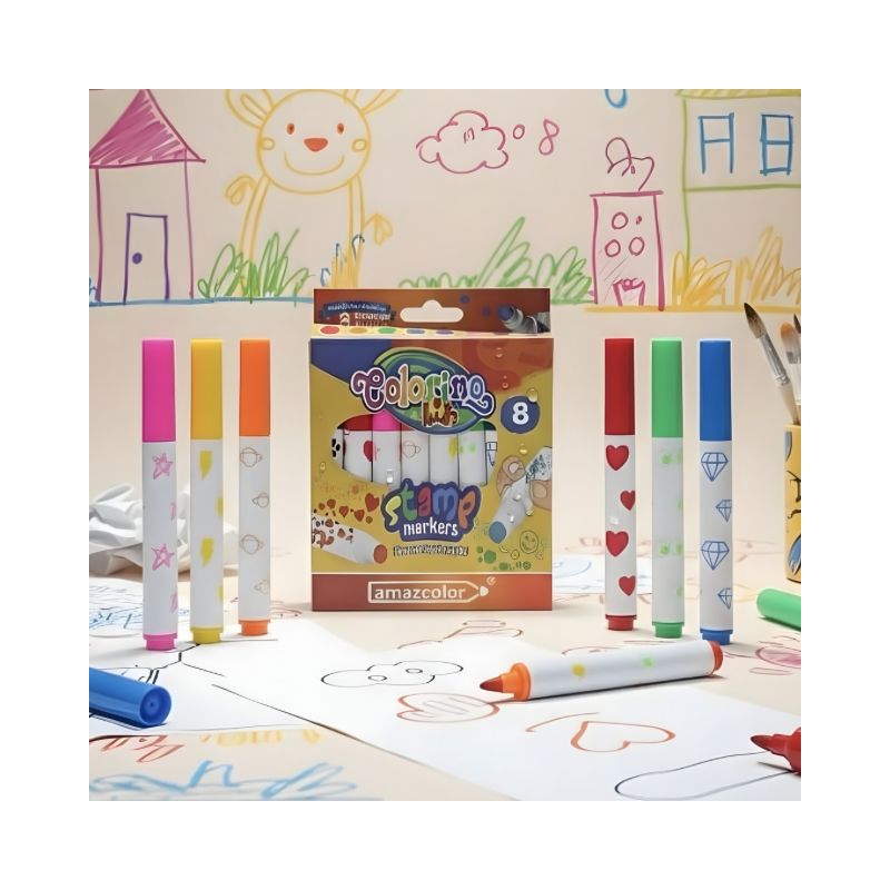 3 Single Tip Stamp Marker No. 3004057 ( 8 Pcs ) - Image 1