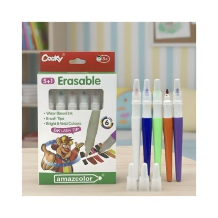 Single Tip 5+1 Erasable Marker No. 80614 ( 6 Pcs )